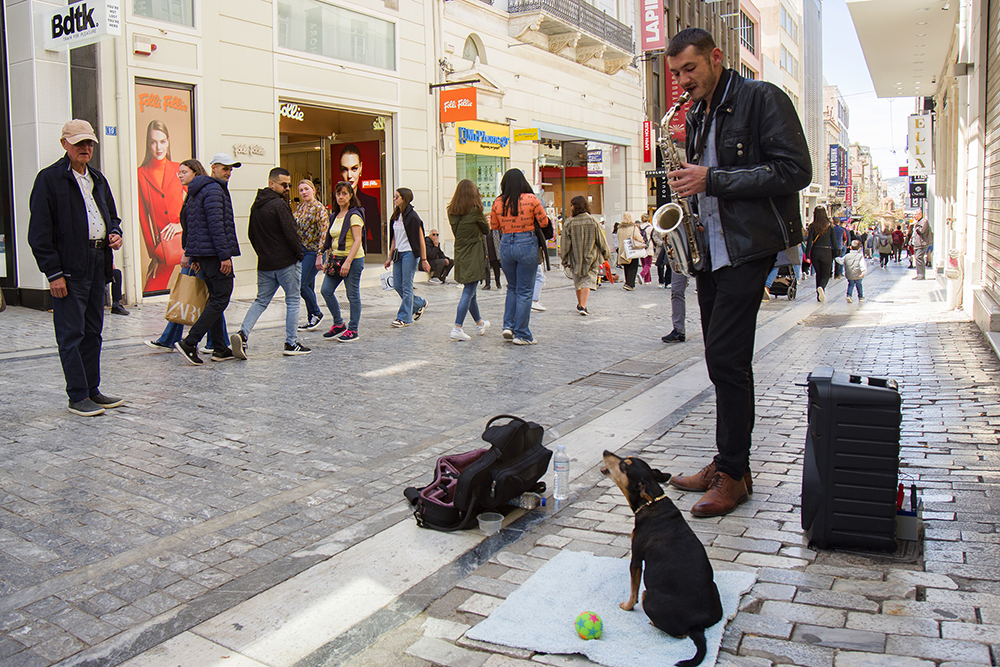 Street Musician by Marevi Denaxa