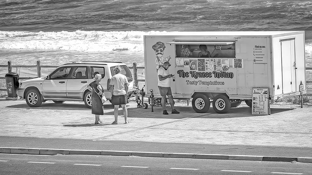 Trading on the Beach by Gerhard Geldenhuys