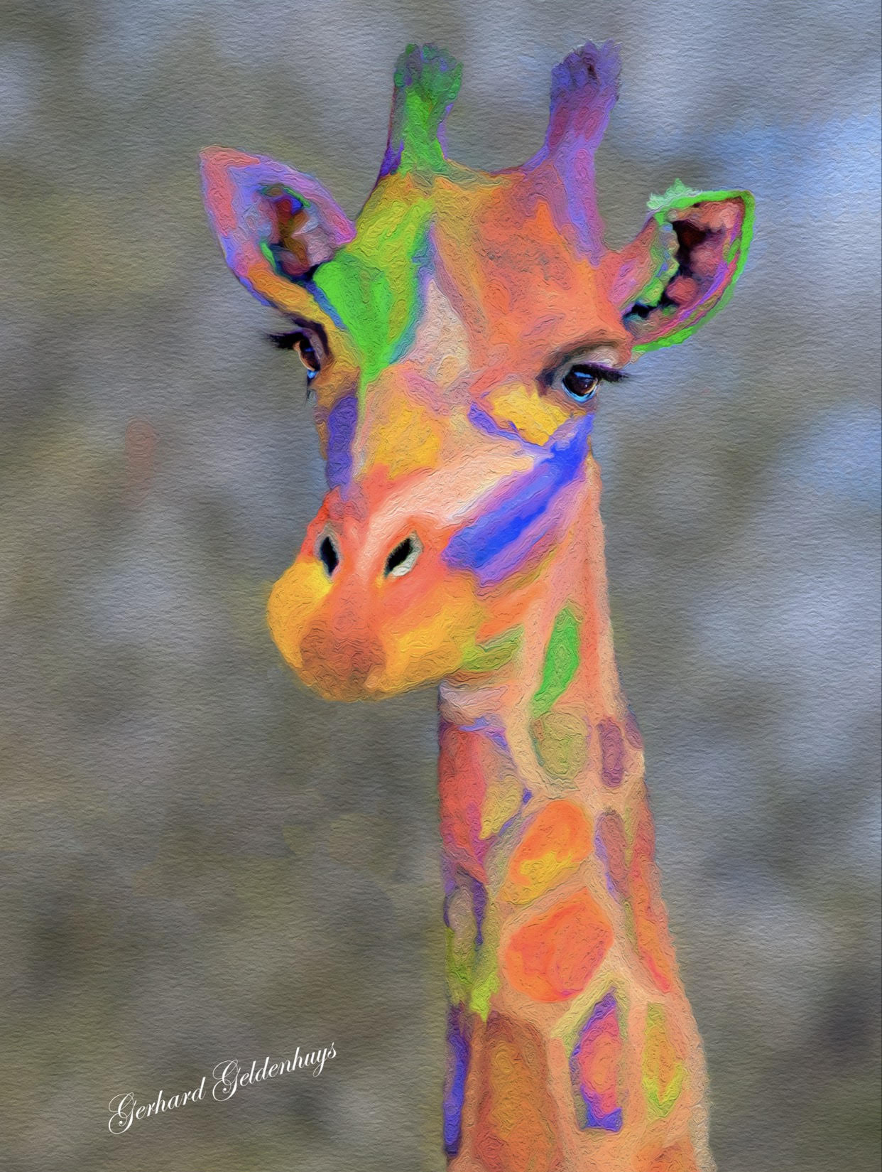 Giraffe by Gerhard Geldenhuys
