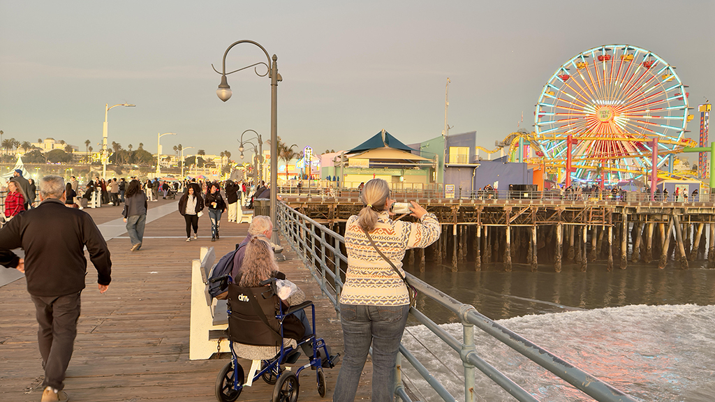 Santa Monica Pier by Gerhard Geldenhuys