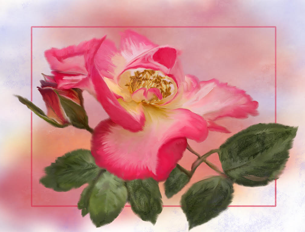 Betty Boop Rose in my Garden by Nancy Speaker, QPSA, PPSA