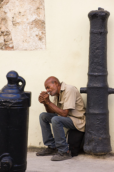 Having a Smoke by Bev Caine