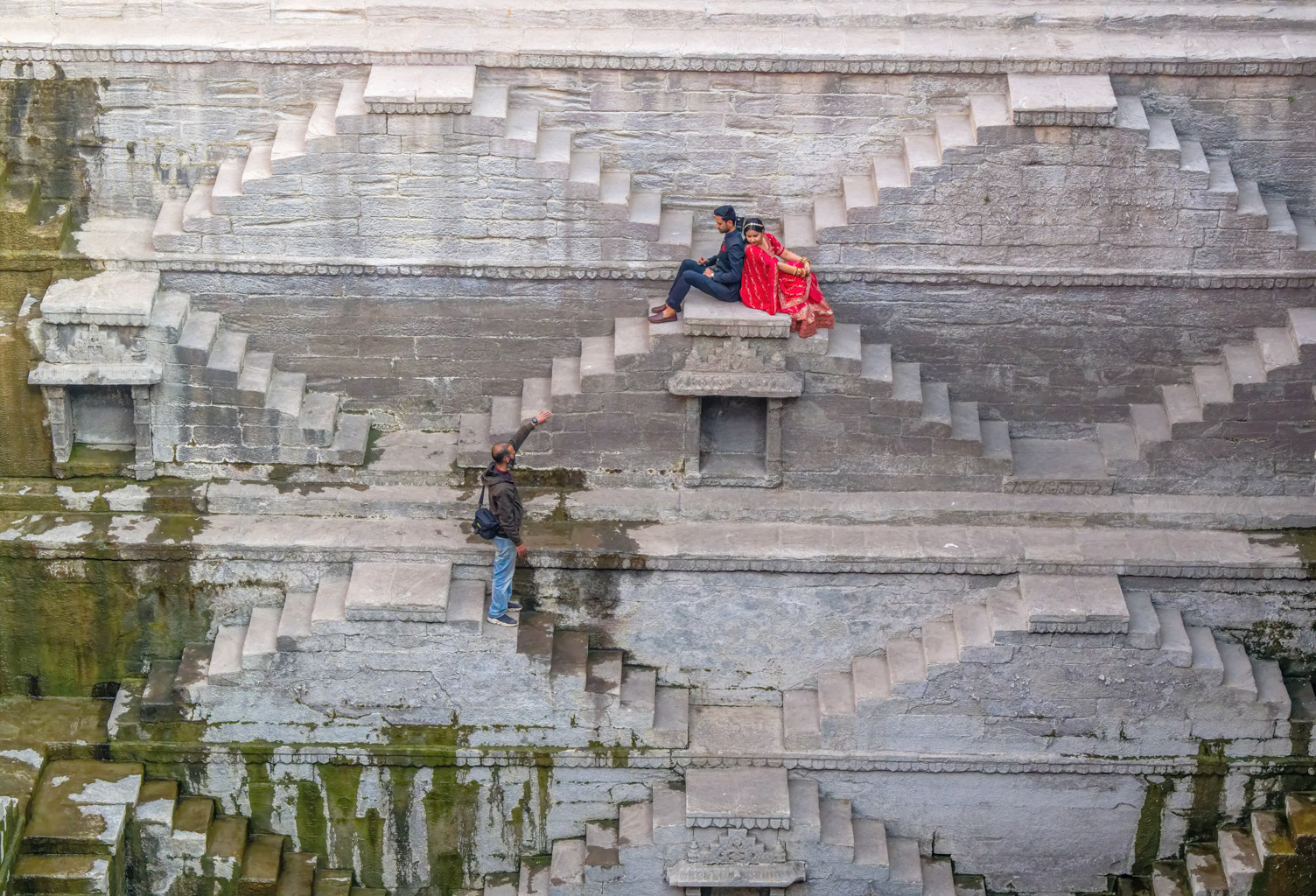 Pre-nup photos at a Baori in jodhpur , India by Pinaki Sarkar