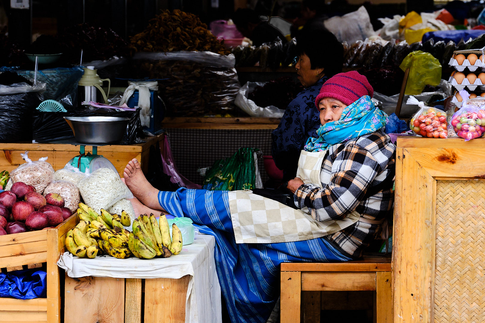 Relaxing at the Market by Michele Borgarelli
