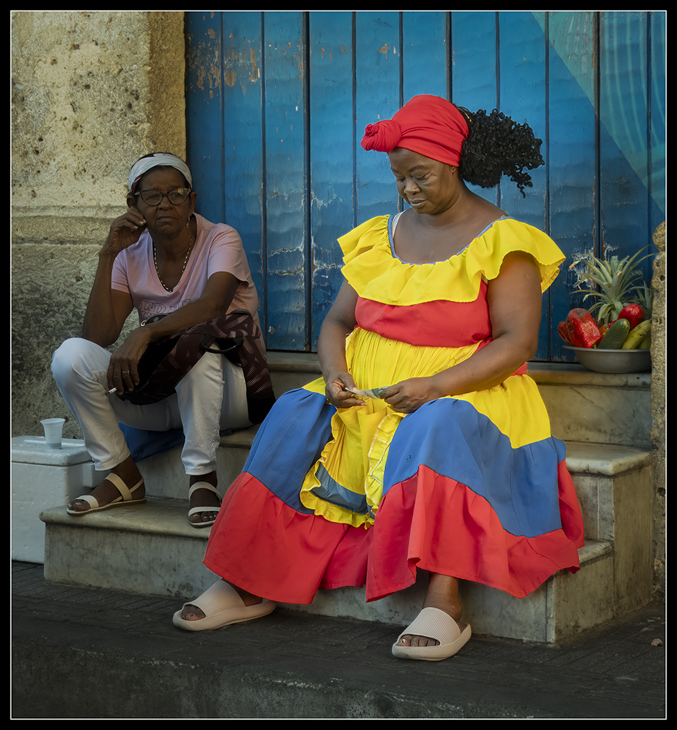 Palanquera Fruit Seller, Cartagena, Colombia by Bruce Goodman