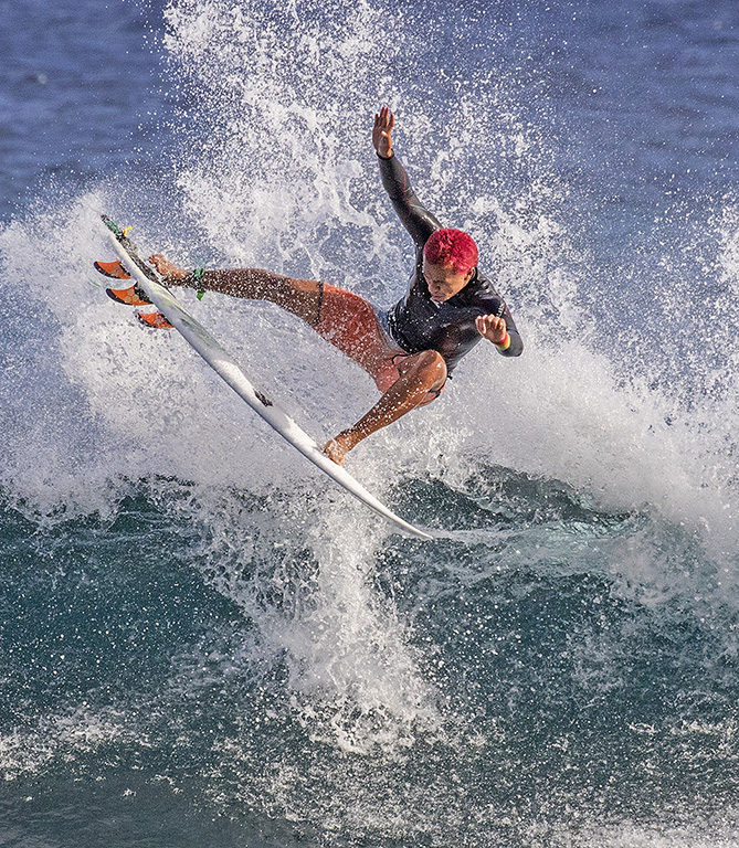 Surfer with Red Hair by Gerald Emmerich Jr