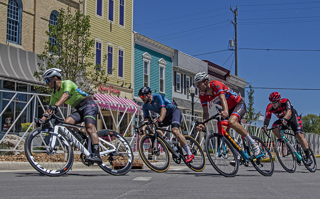 4 Bikers Downtown by Gerald Emmerich Jr