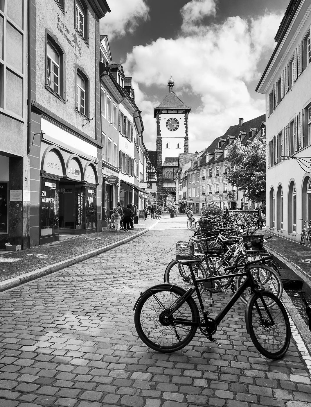 Freiburg im Breisgau Street Scene by Chris Reinhold