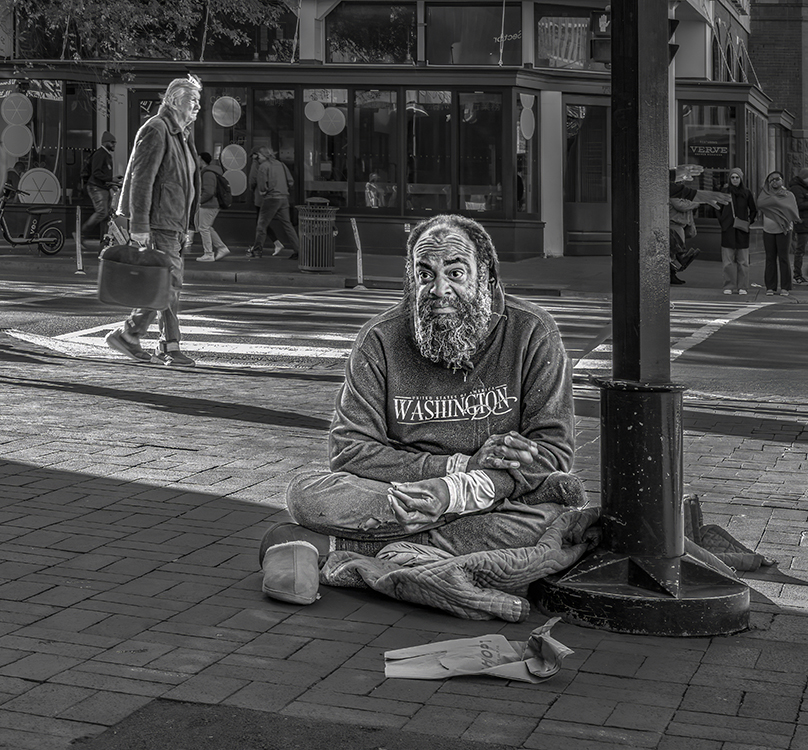 On the Sidewalk by Oliver Morton
