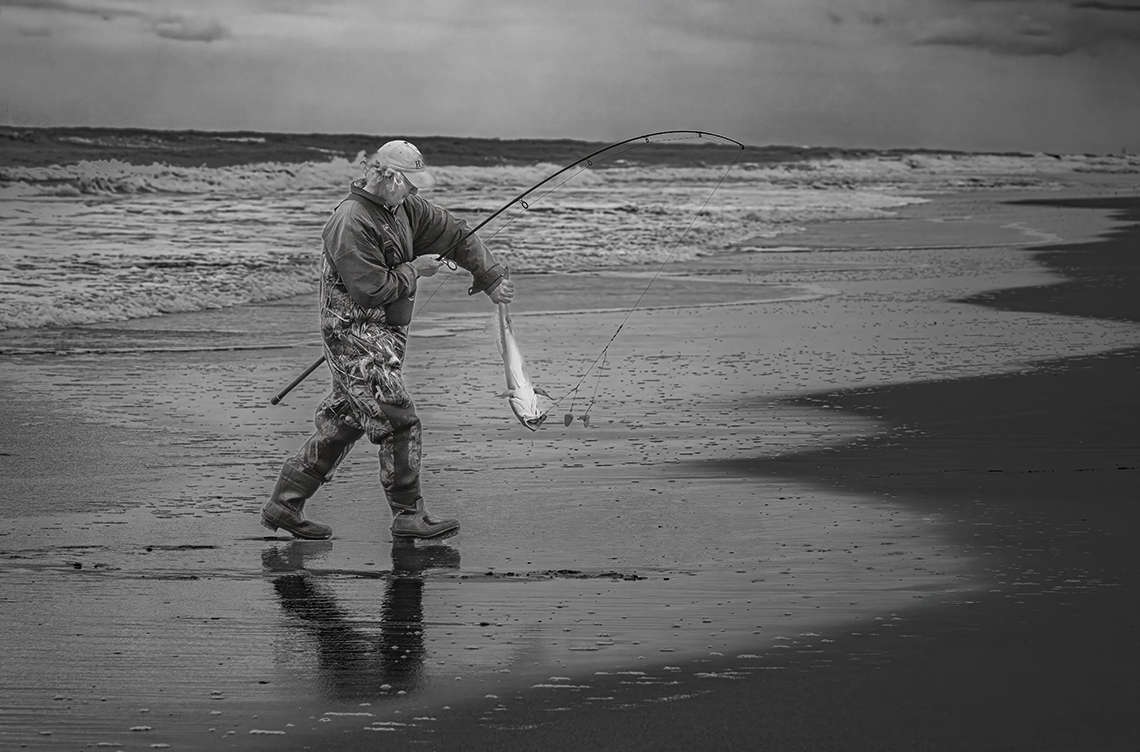 The Lone Fisherman by Oliver Morton
