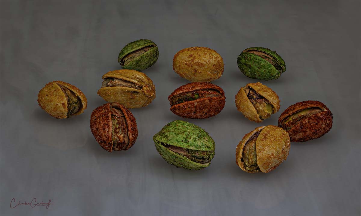 Colored Pistachios by Charles Ginsburgh