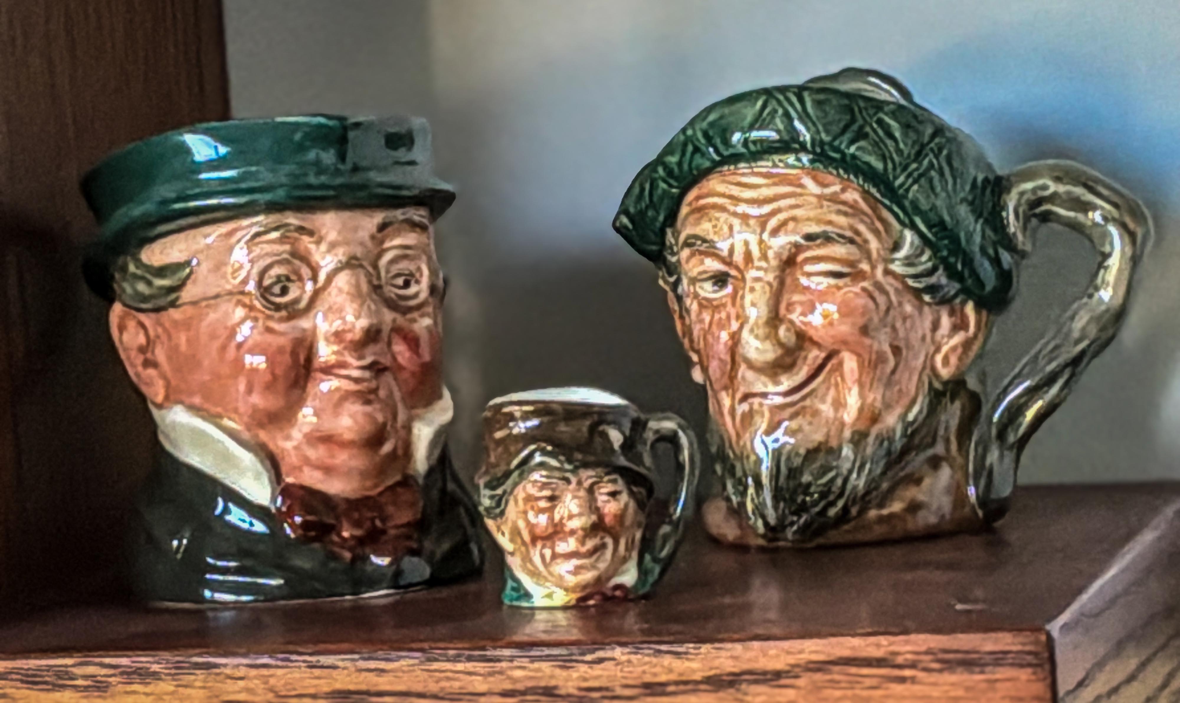 Royal Doulton character jugs by Alane Shoemaker