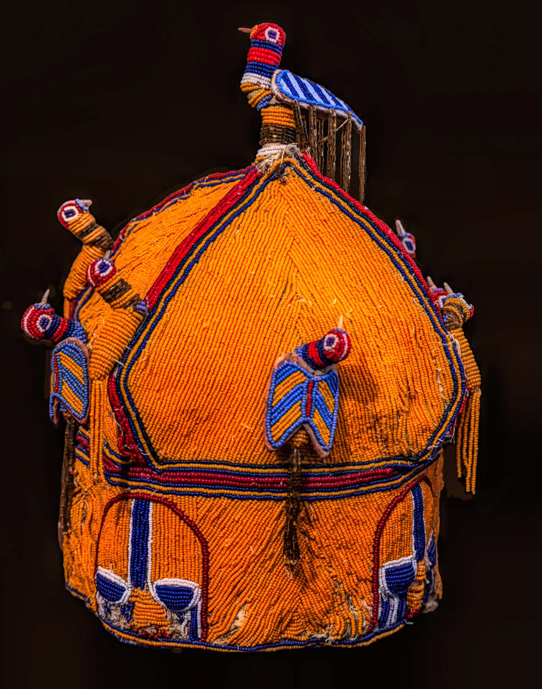 African Beaded Hat by Alane Shoemaker