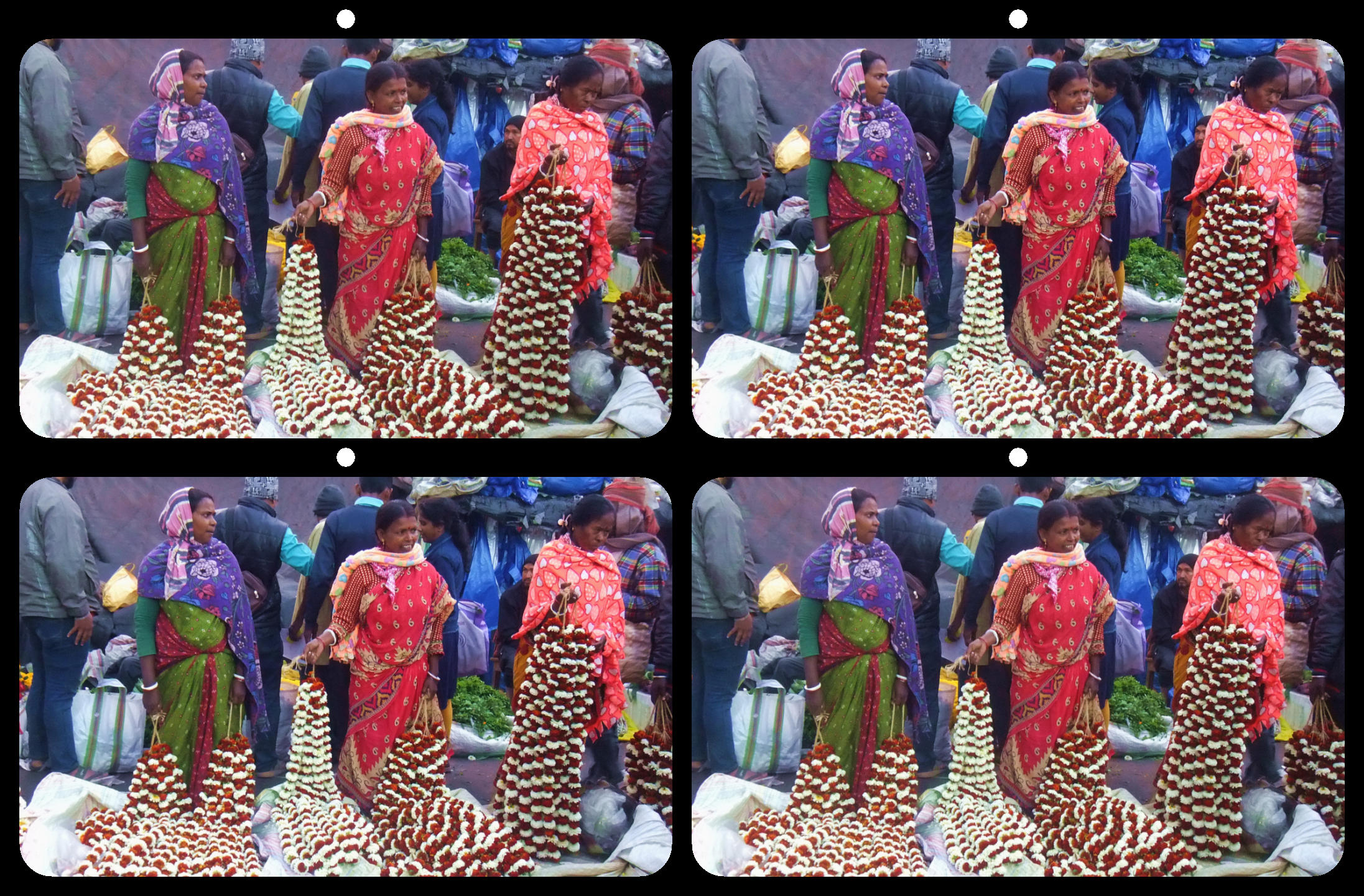 Flower vendors by Dr V G Mohanan Nair