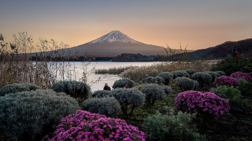 Sunset at Lake Kawaguciko (Mount Fuji)