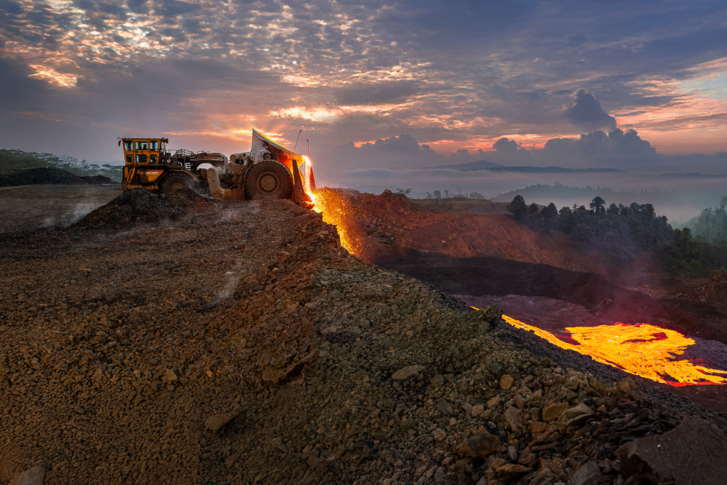Nikel Slag Dump - Indonesia by Frans Gunterus