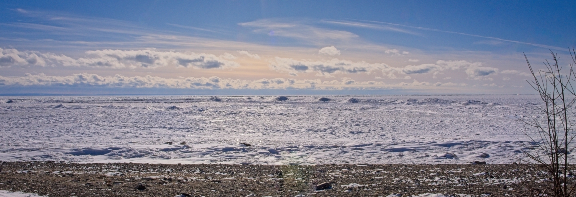 Ice and Snow-covered Lake Erie by Pierre Williot