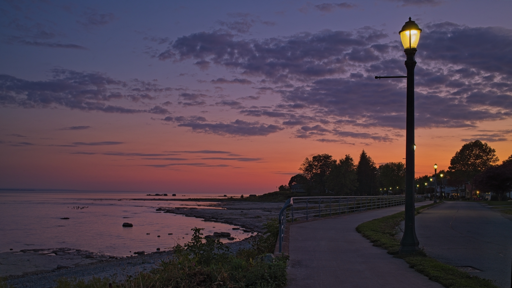 Evening Twilight - Fort Erie, Ontario, Canada by Pierre Williot