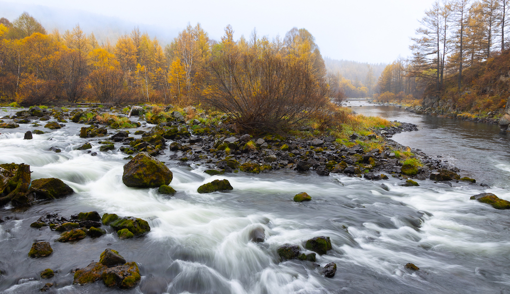 Autumn River by Spring Zhang