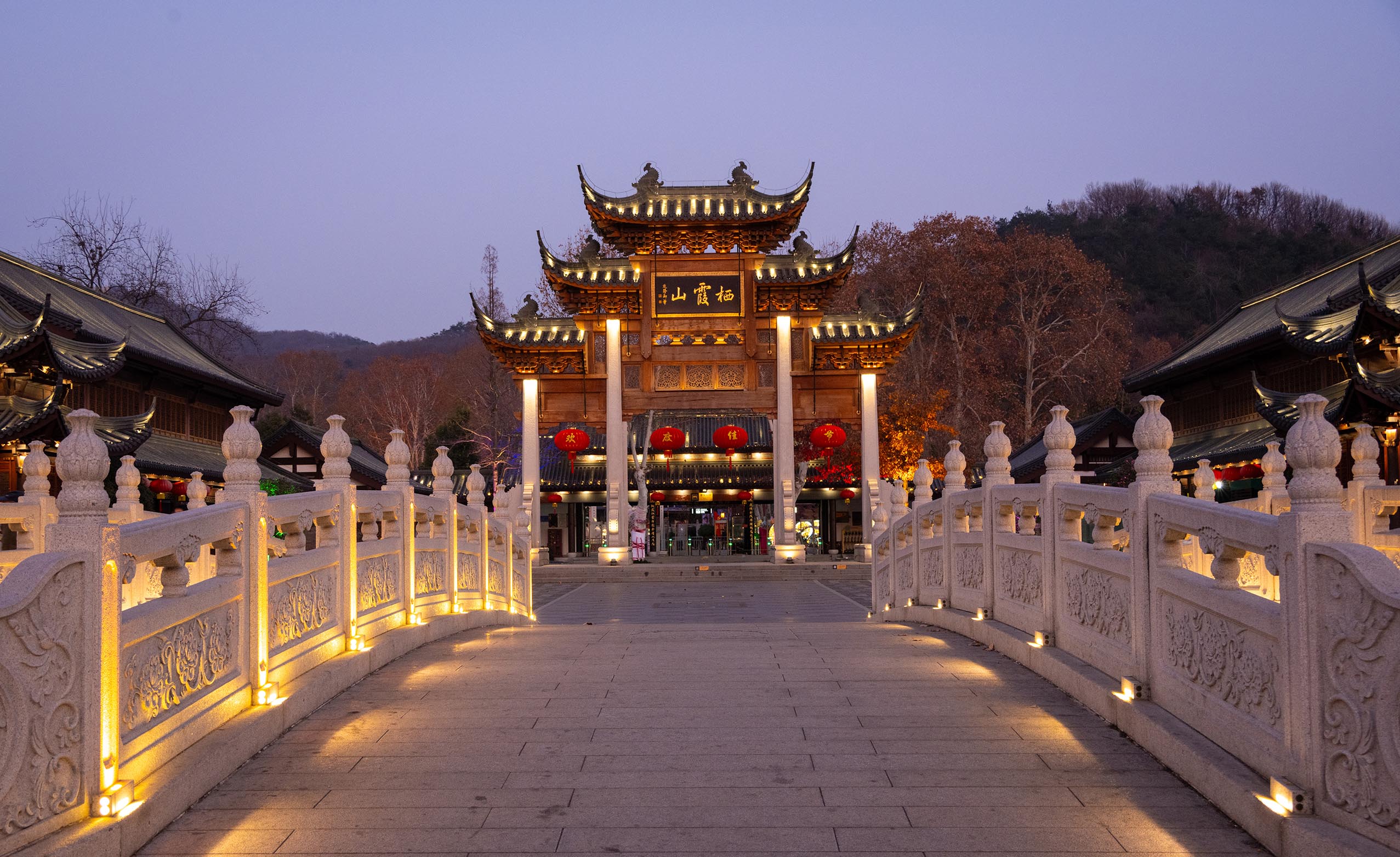 Temple in Nanjing China by John Zhu