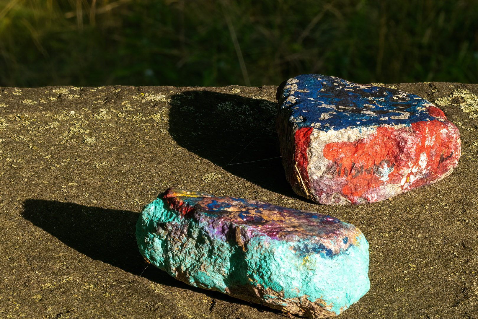 Two Painted Stones by Paul McLaughlin