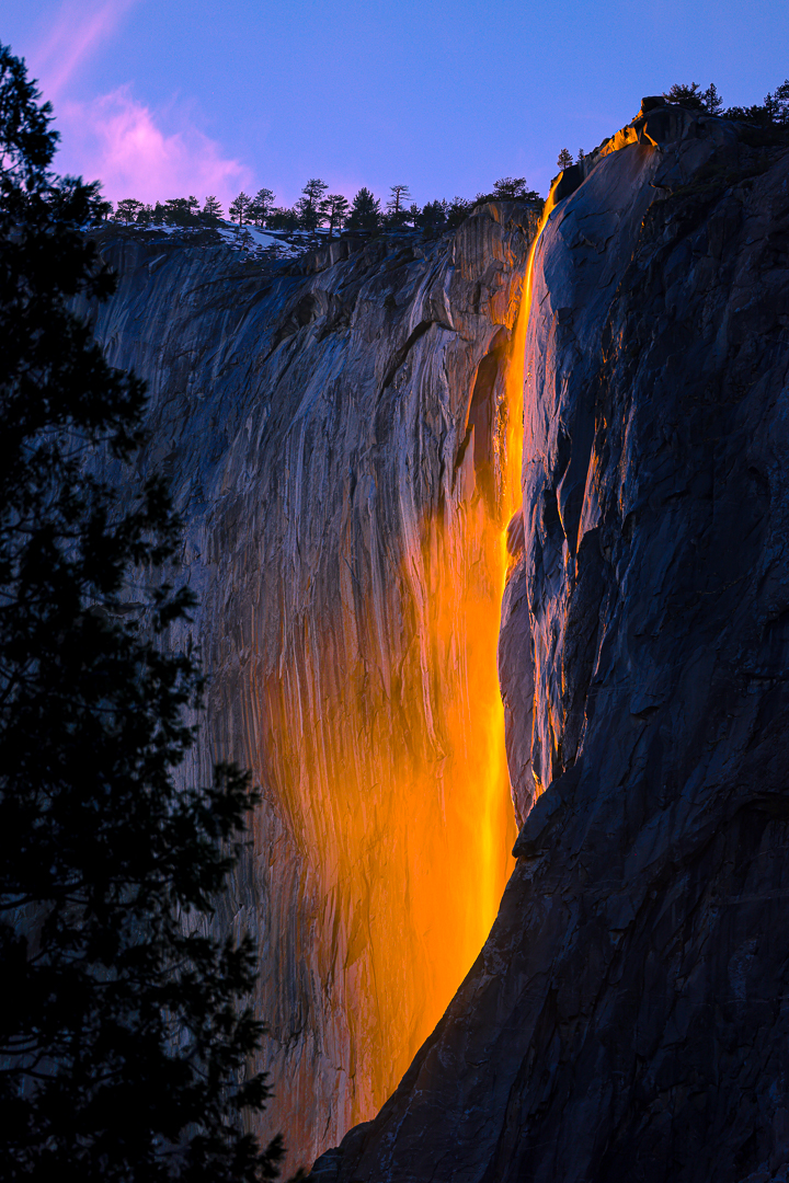 Yosemite Firefall  by Spring Zhang