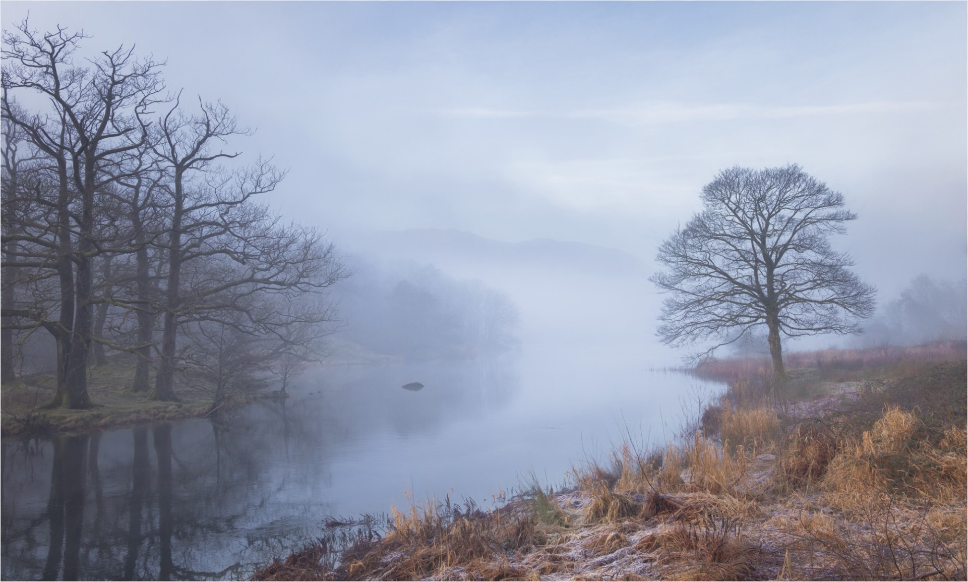 Misty River Rothay by Gordon Watson