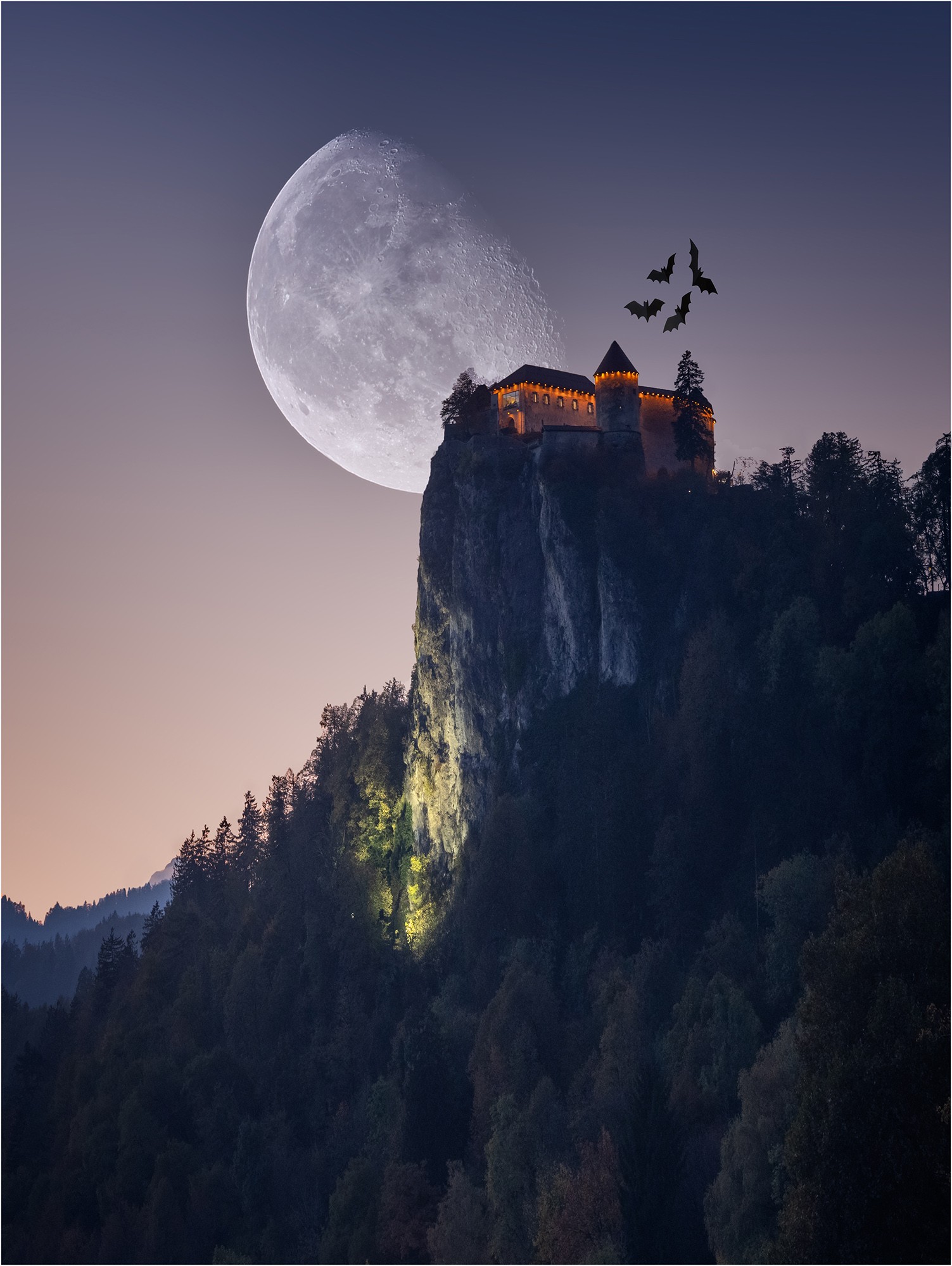 Bled Castle by Gordon Watson