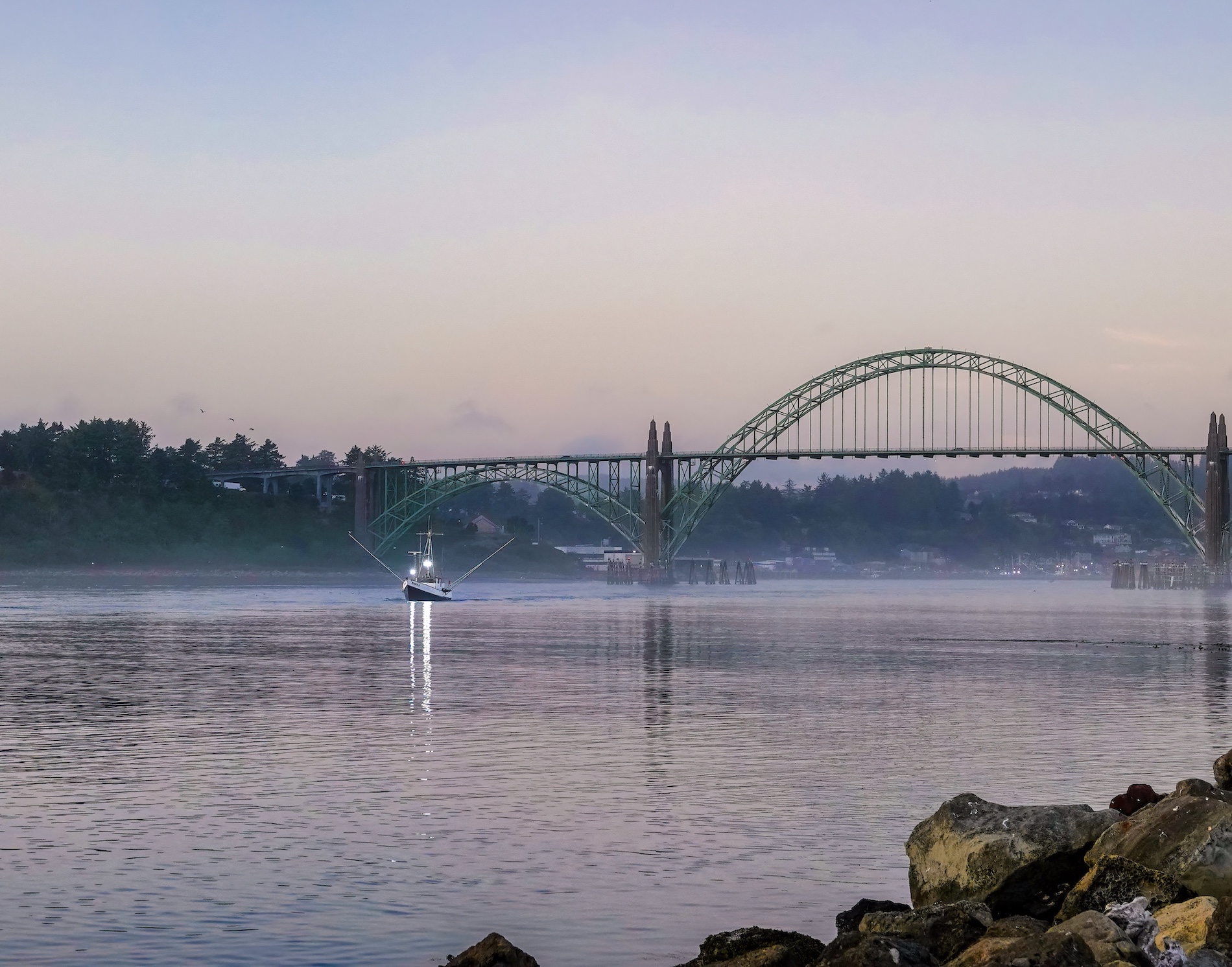 Blue Hour Fishing by Rita Johnston