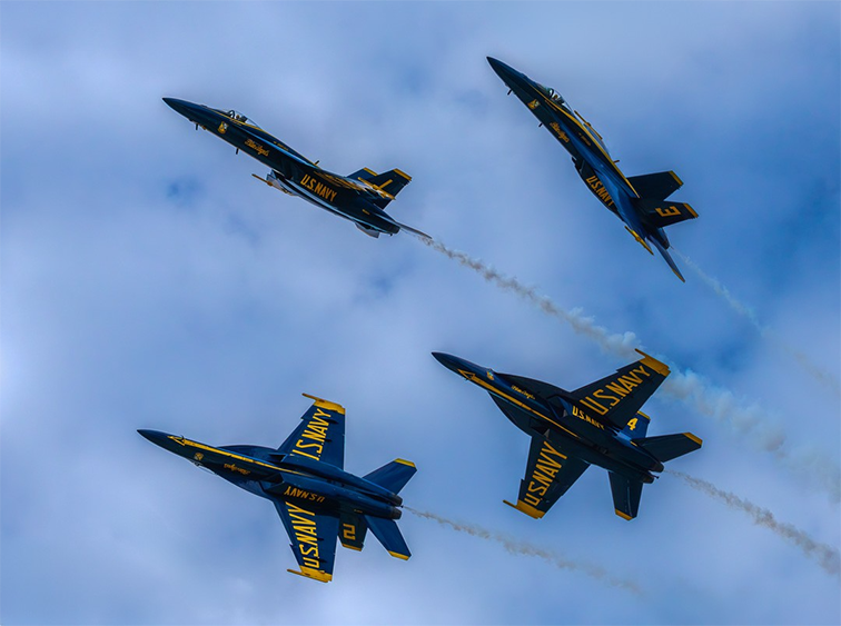 Blue Arrows by Doug Sampson