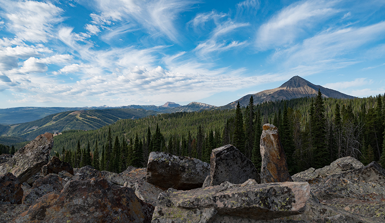 Lone Peak over vast range