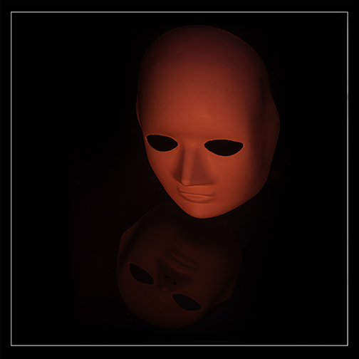 Red mask by Angela Bonner