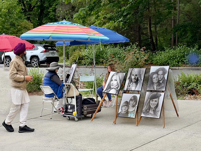 Street artist by Rose Norman