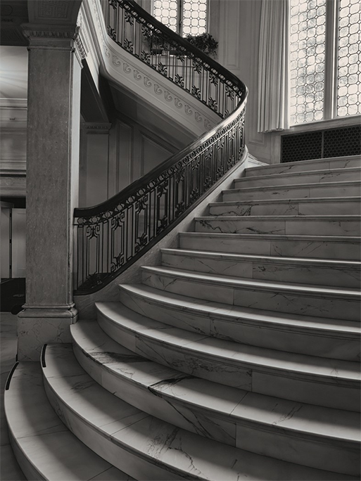 Stairway in Pittock Mansion