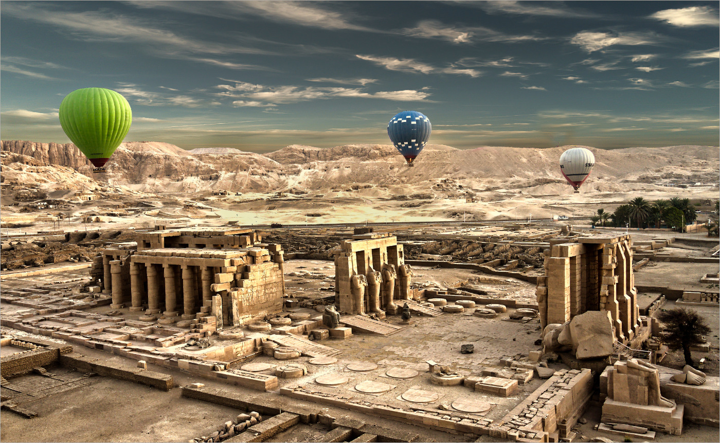 Balloons Over the Valley of Kings by Richard Stauber