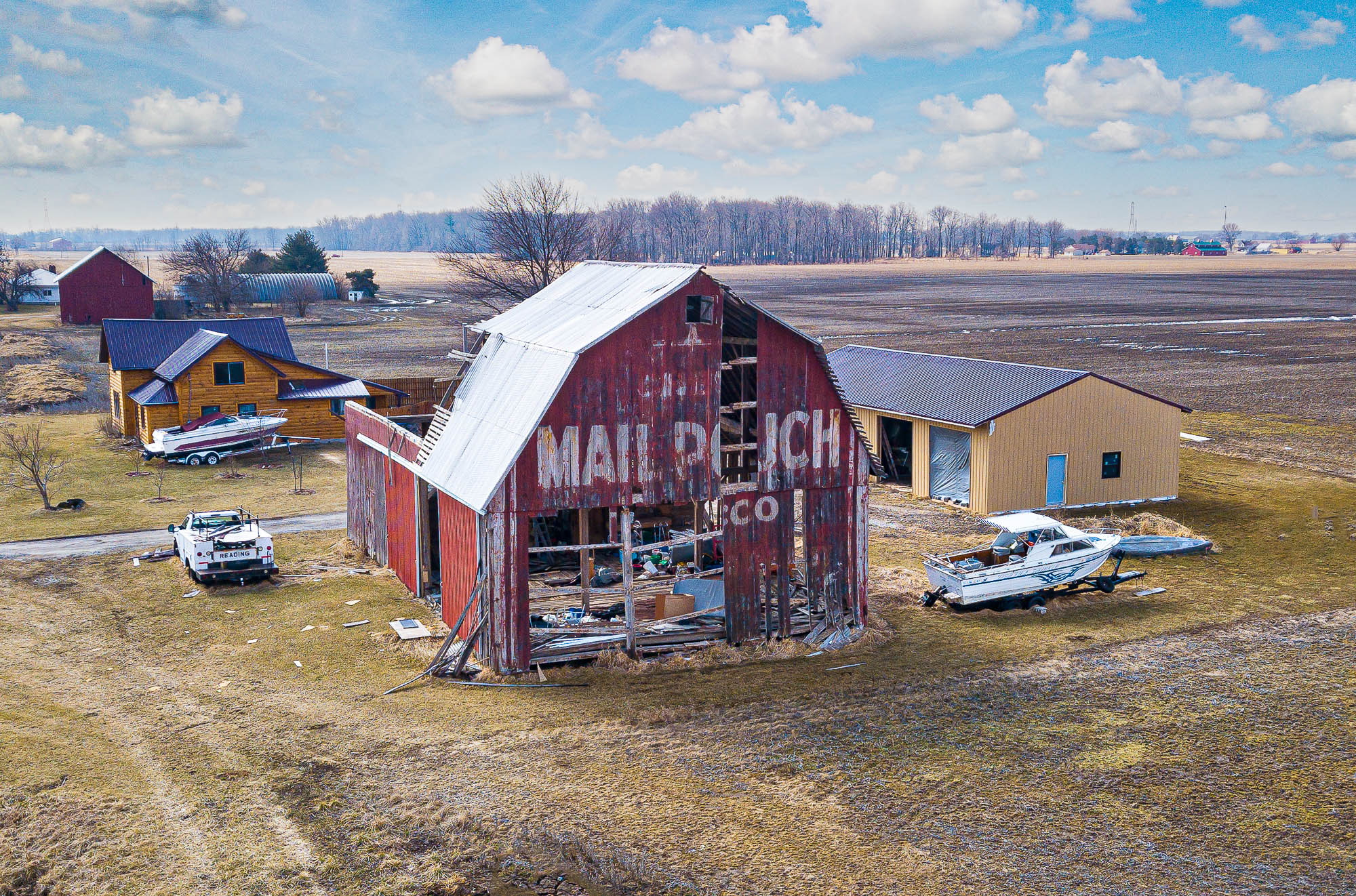 Dilapidated Barn by Lou McLove