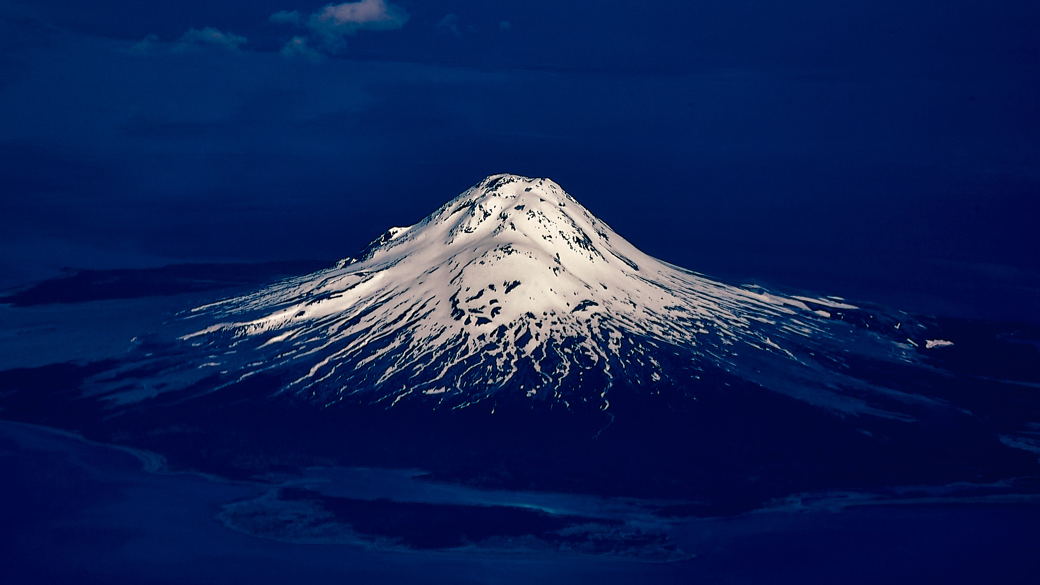 Alpenglow at 35,000 Feet by Dan Kasprzak