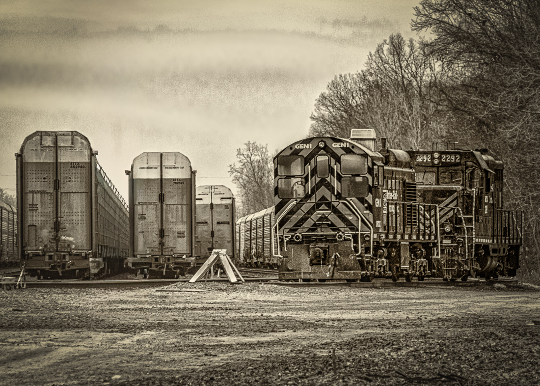 Railroad Yard by Dale Yates