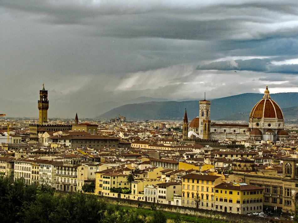 Florence in the Rain by Mark Fox