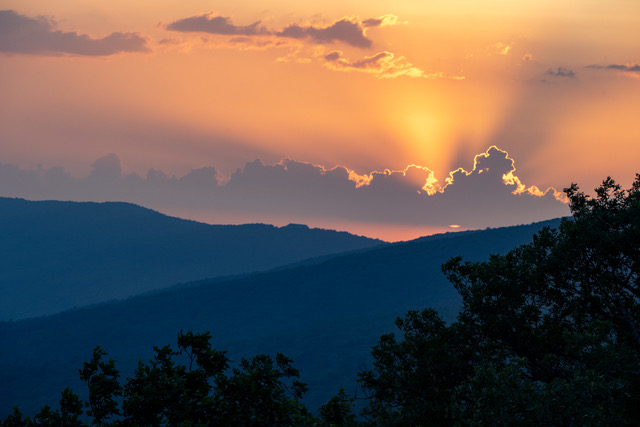 Steamy Arkansas Sunset by Brian Howard