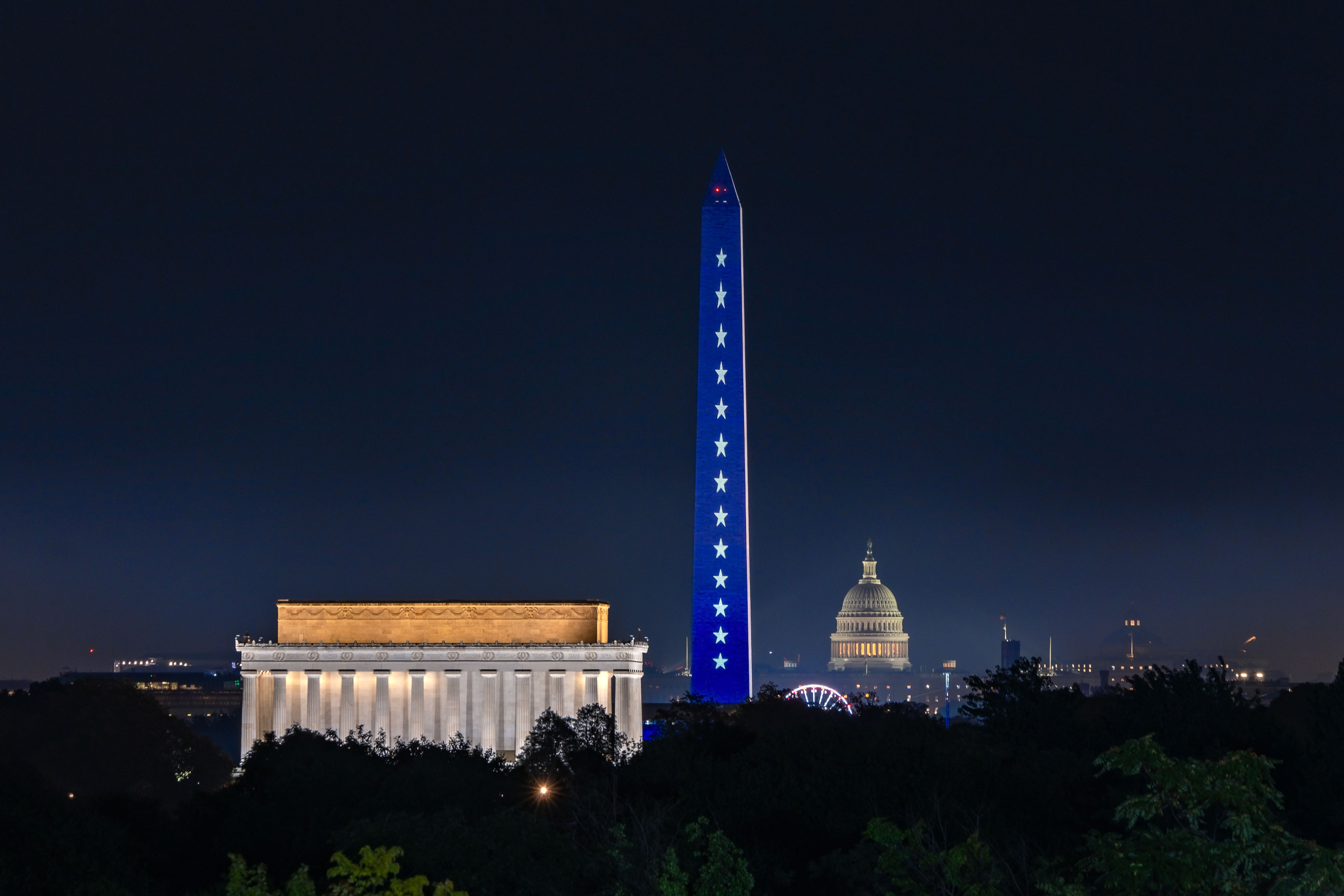 A Monument Illuminated for America’s 250th by Quang Phan