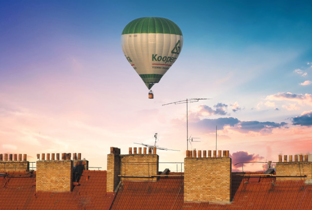 PRAGUE OLD CITY ROOFTOPS by Mark Fox