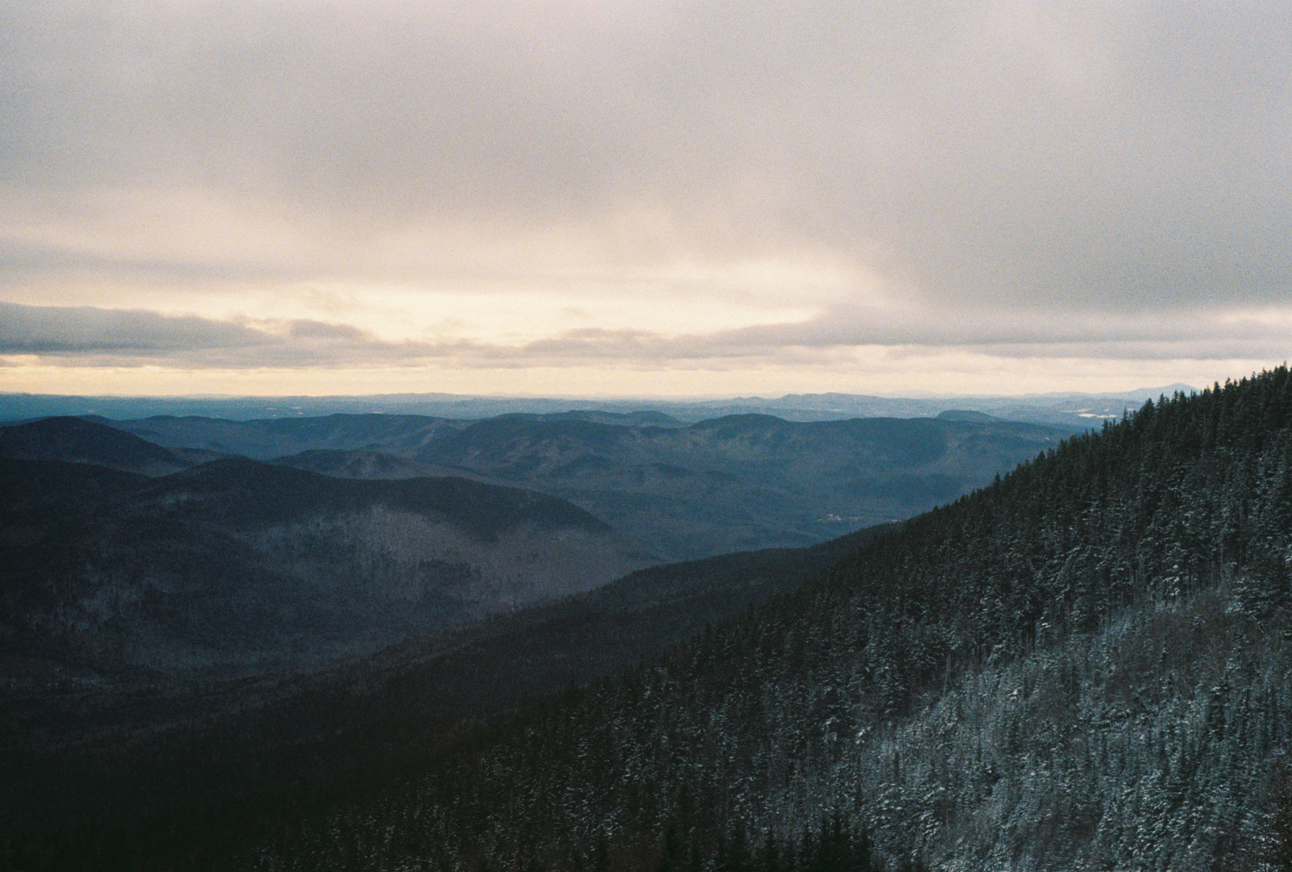 Landscape on skiing trip in New Hampshire by Noah Chapman