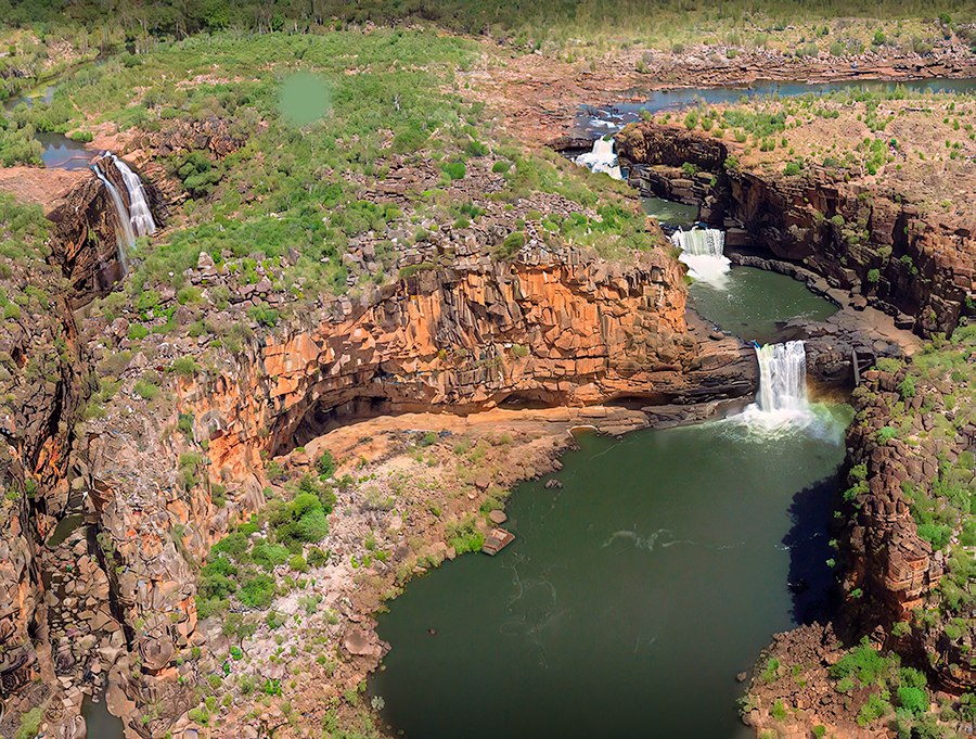 Mitchell Falls, Kimberley Plateau, Western Australia. by Brian Menzies