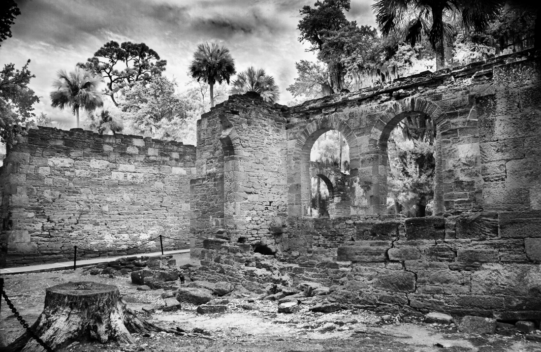 Old Sugar Mill Ruins, New Smyrna Beach Florida. by Chan Garrett