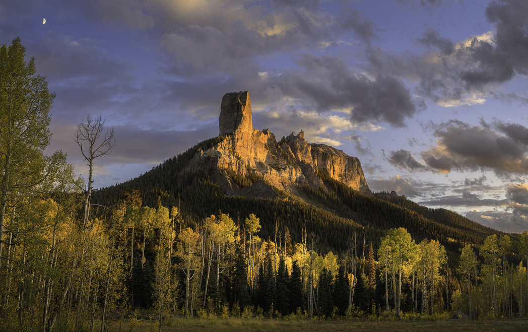 Chimney Rock Sunset by Dawn Gulino