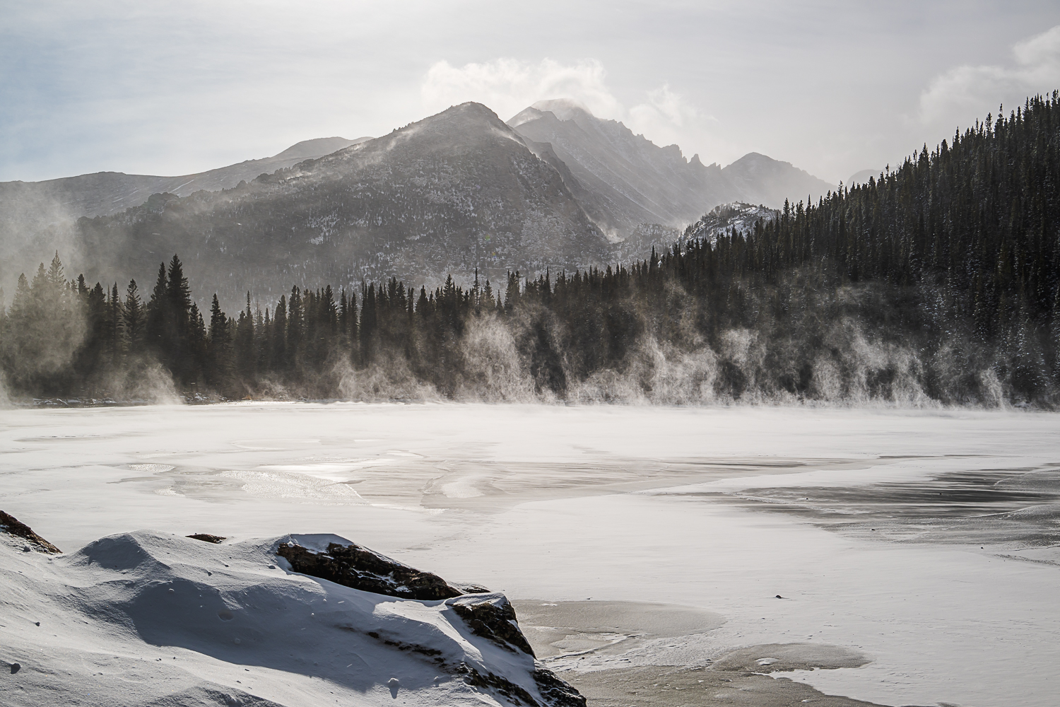 Snowstorm over Bear Lake by Sarita Yeola