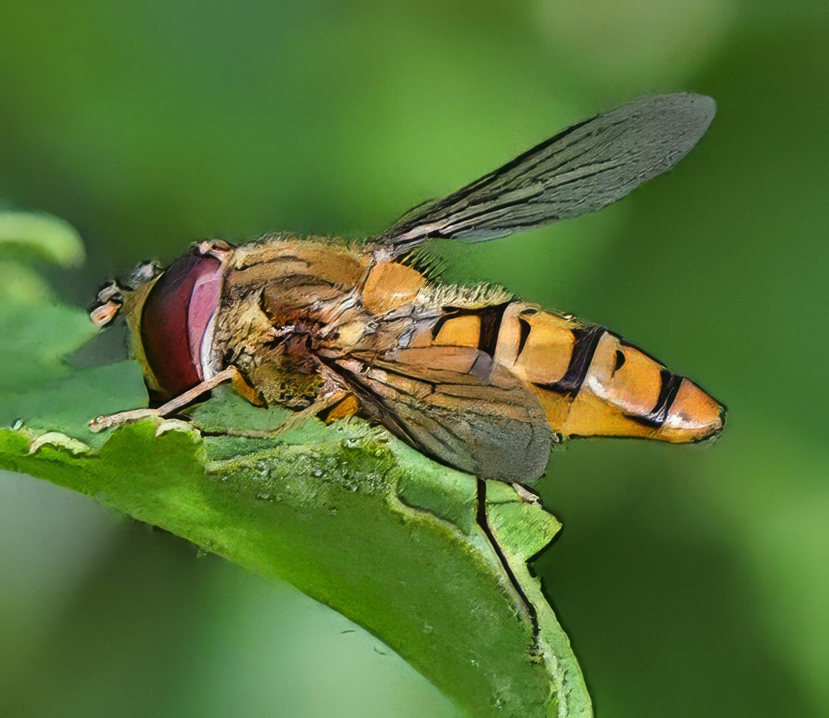 Tiny Overfly on Leaf