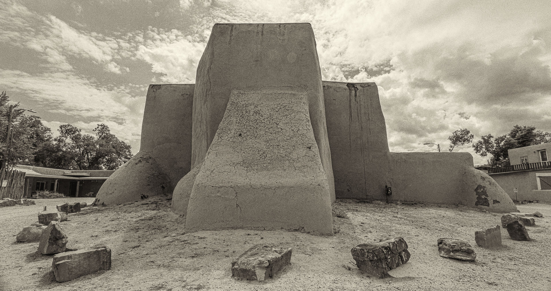 San Francisco de Asis Church (or St. Francis Church), at Ranchos de Taos, New Mexico. (the Back) by Pinaki Sarkar