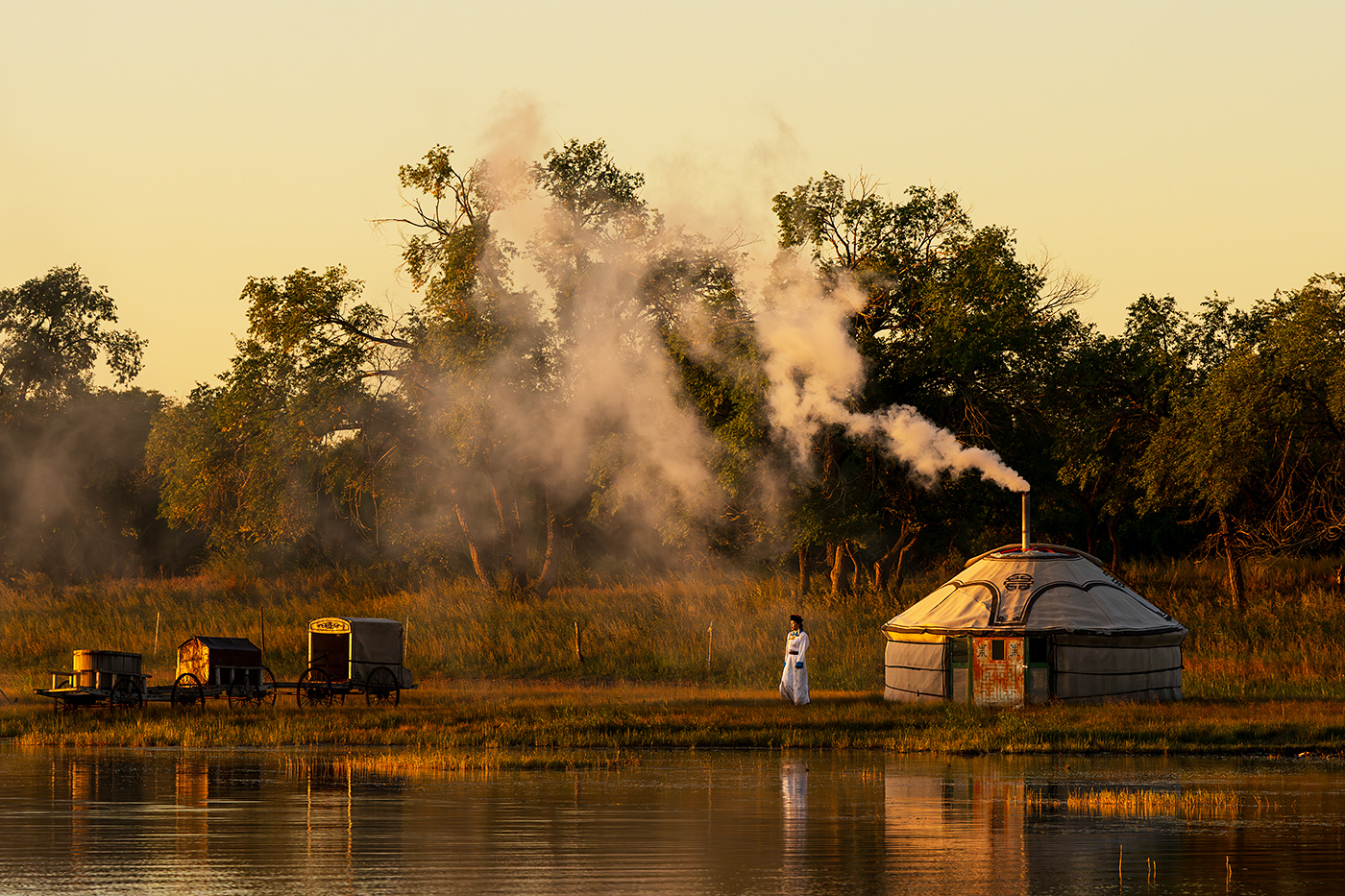 Soaking in the Morning Sun by Viren Bhatia